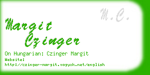 margit czinger business card
